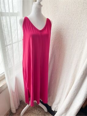 a new day Fuchsia Sleeveless V-Neck Maxi Dress